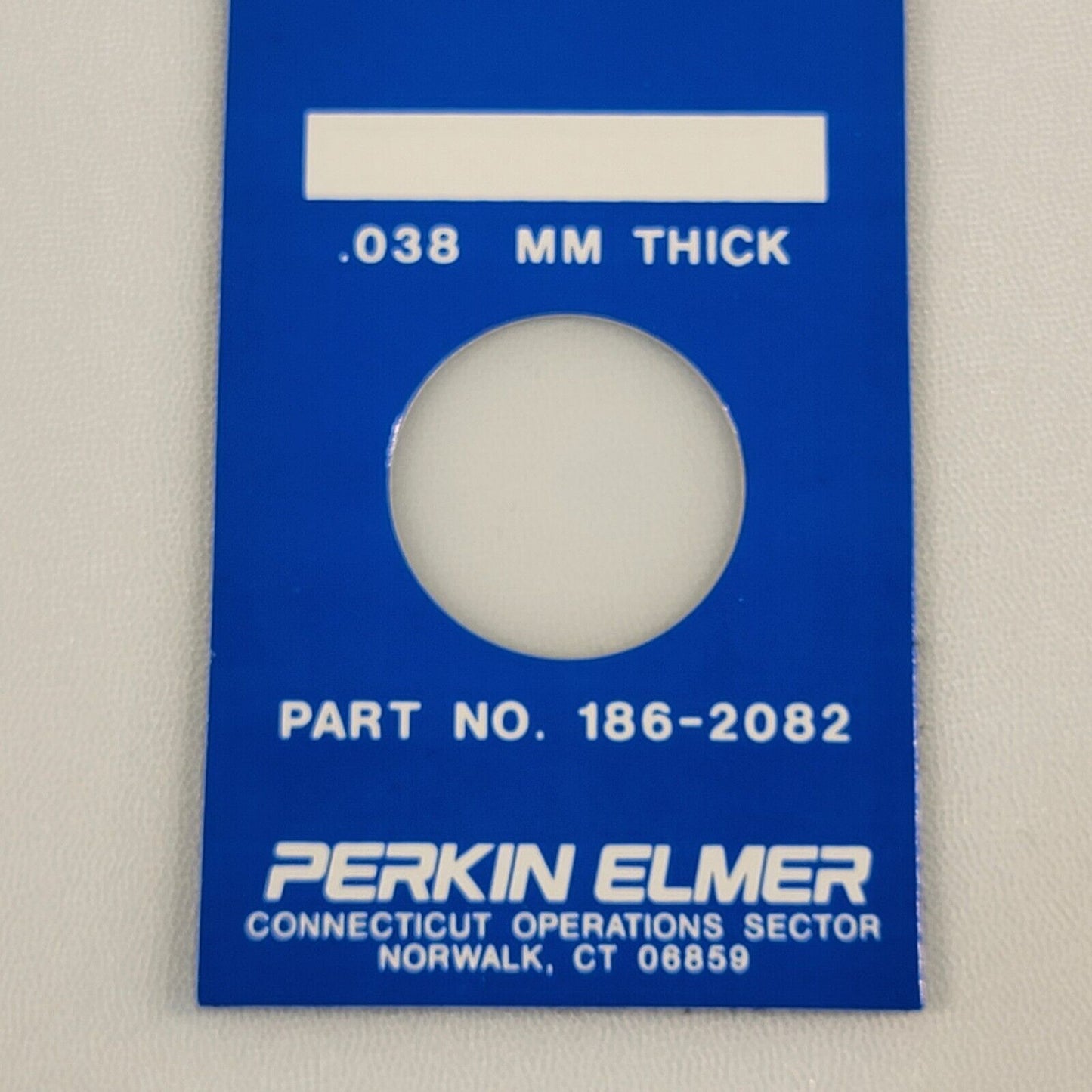 PerkinElmer Infrared Spectrophotometer Reference Calibration 0.038mm Polystyrene