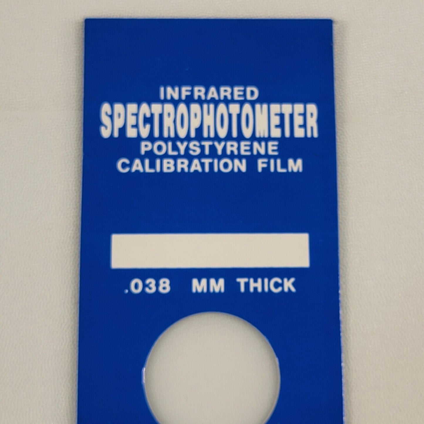 PerkinElmer Infrared Spectrophotometer Reference Calibration 0.038mm Polystyrene