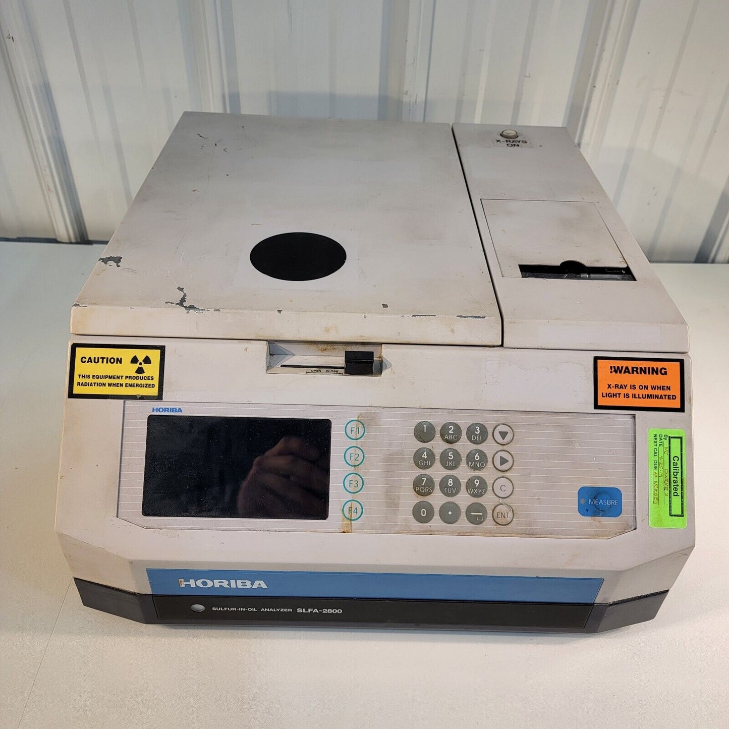 No Power- Horiba SLFA-2800 Ray Fluorescence XRF Sulfur-in-Oil Analyzer