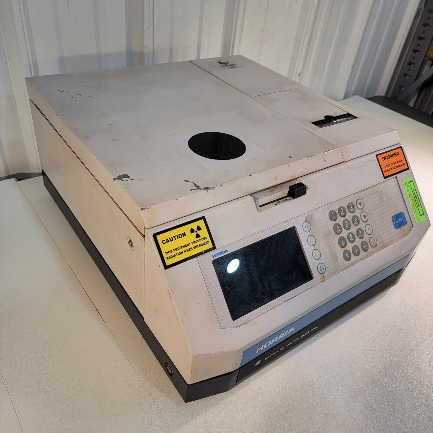 No Power- Horiba SLFA-2800 Ray Fluorescence XRF Sulfur-in-Oil Analyzer