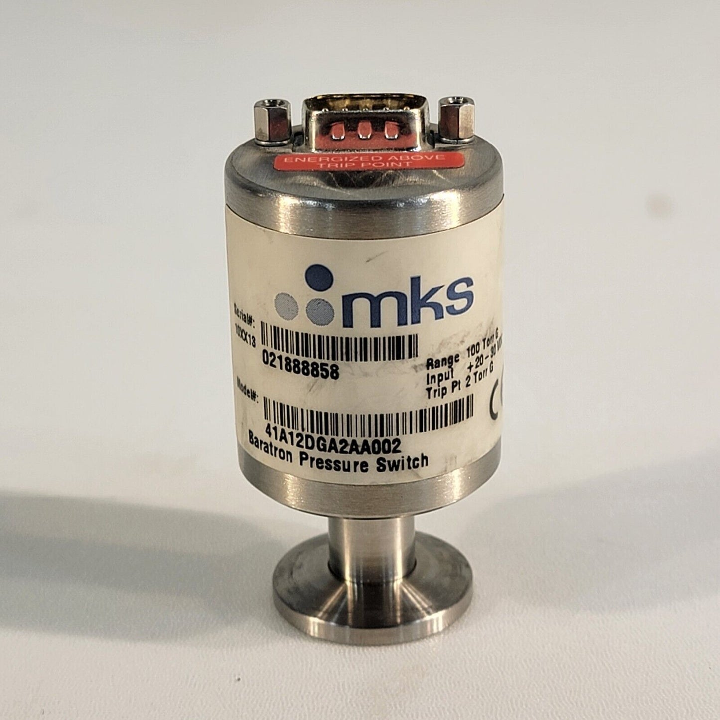 TESTED- MKS 41A12DGA2AA002 Baratron Pressure Switch Range Atmosphere 2 Torr G