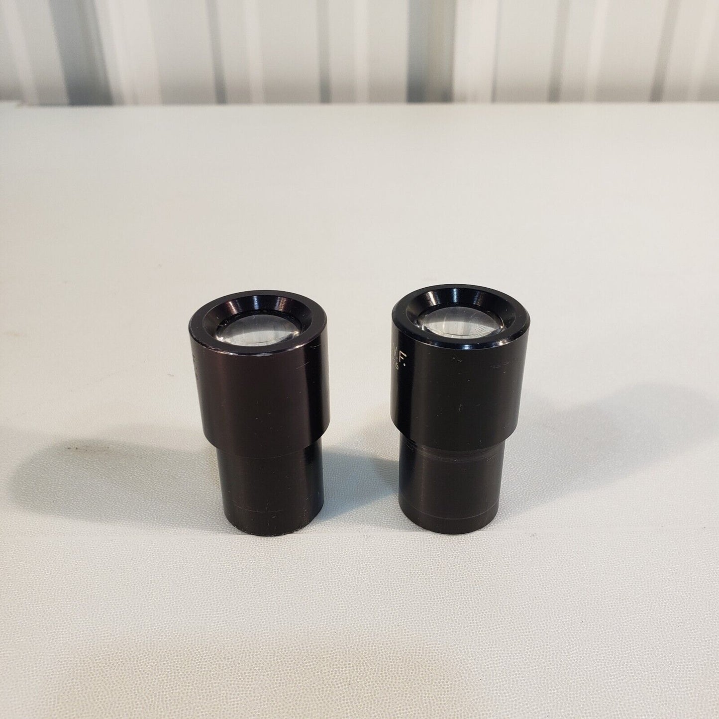 2x American Optical One-Ten Microscope 10x W.F. Eyepiece Lenses