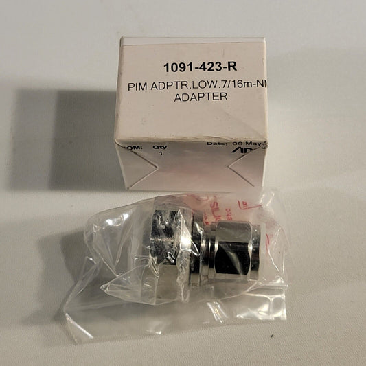 Anritsu 1091-423-R Low PIM Adapter, 7/16 DIN (m) Male to N (m) Male DC-3.0GHz