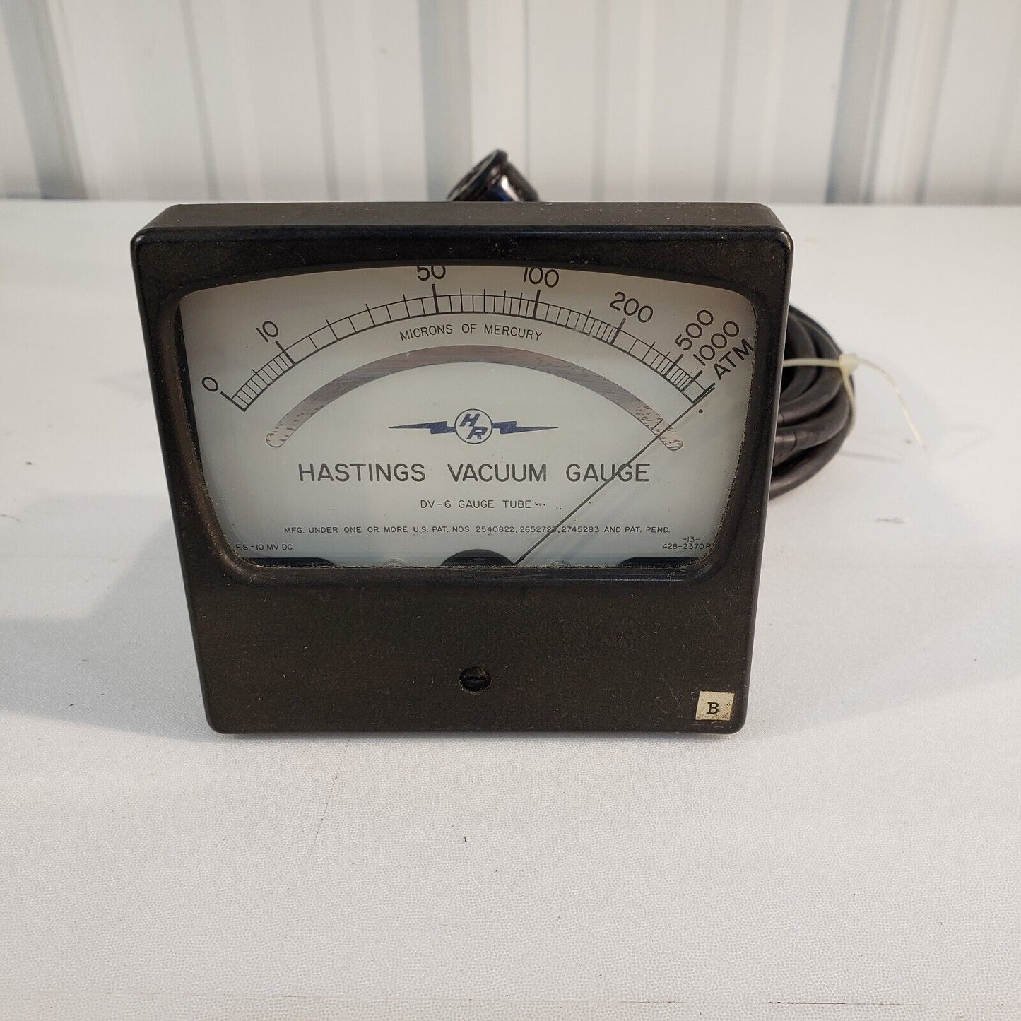 Hastings VT-6 Vacuum Gauge Uses DV-6 Tube Thermocouple High Vacuum