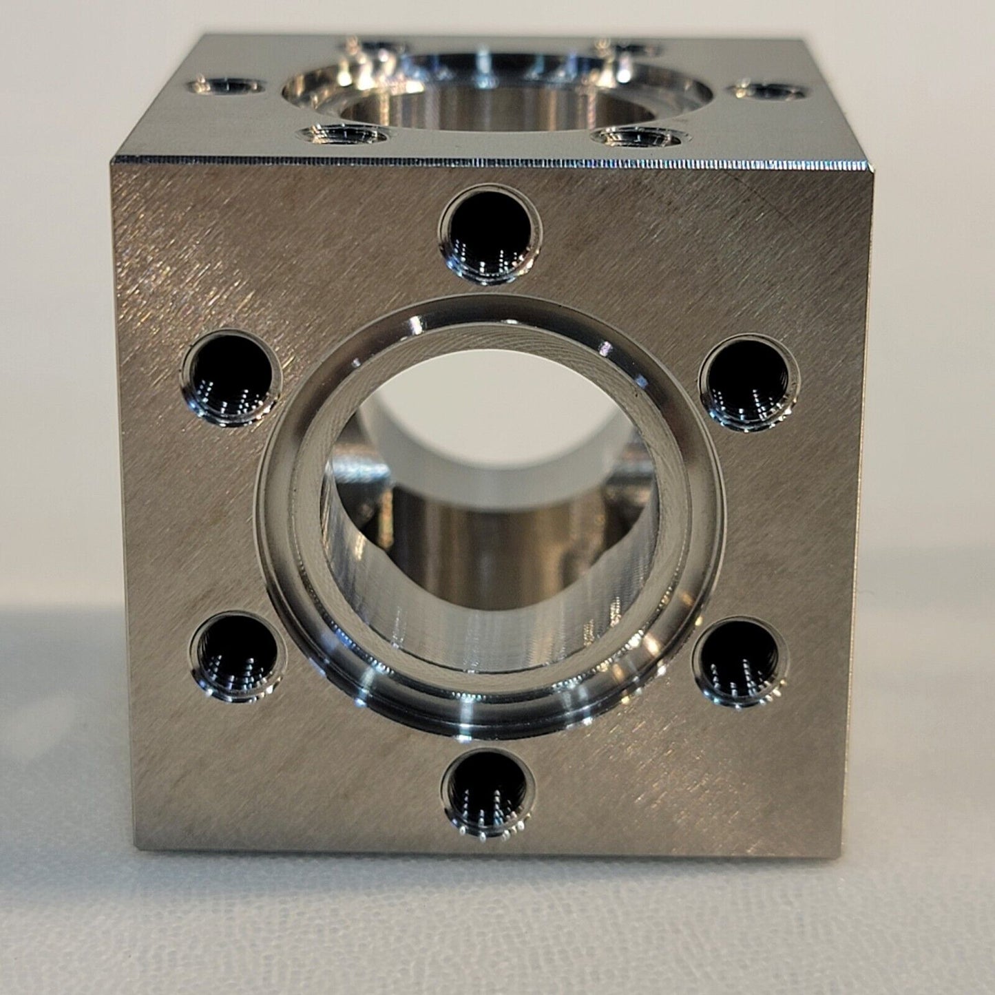 Conflat UHV 6-Way Cube 1.33" Flange Ultra High Vacuum Chamber 304SS DN ...