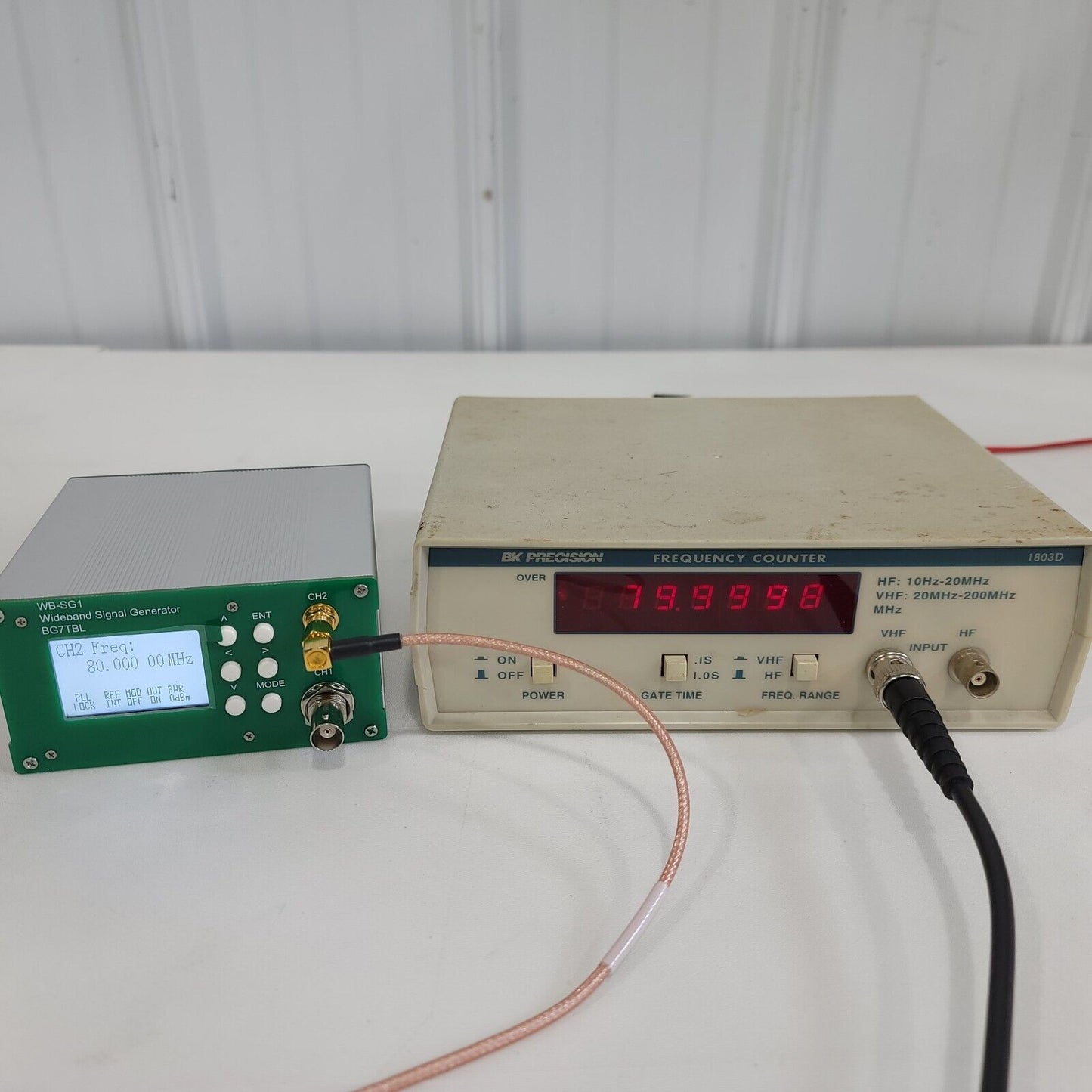 BK PRECISION 1803D 10Hz-200MHz Frequency Counter Tested Works