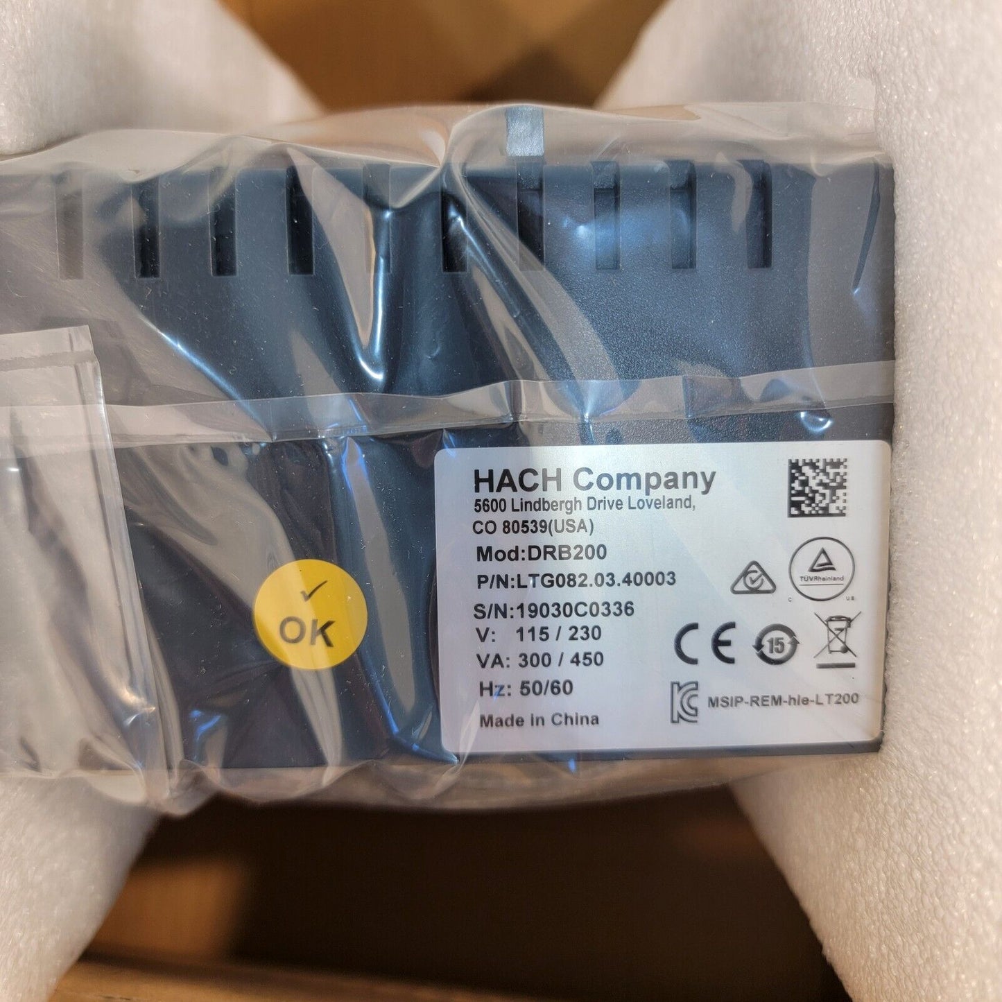 New in Box HACH DRB200 15x 16mm Vials Digital Reactor Block LTV082.53.40001