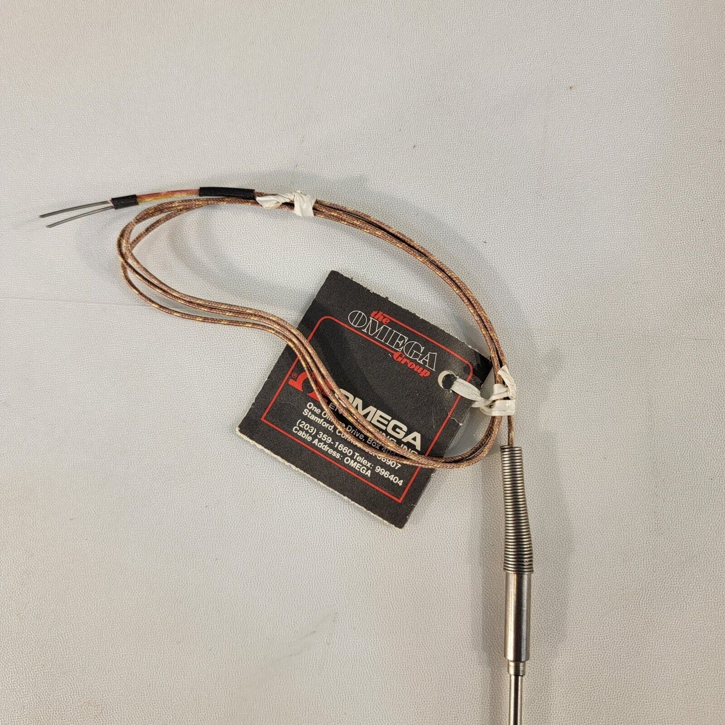 Omega Thermocouple Probe TJ36-CASS-18U-12 with PFA Lead Wire 12" Long