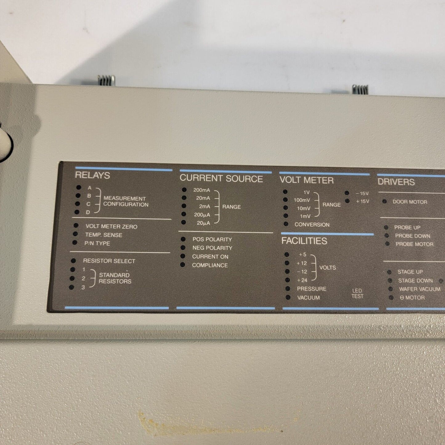 Prometrix KLA Tencor OmniMap RS35c RS30 Resistive Mapping Tool Control Panel