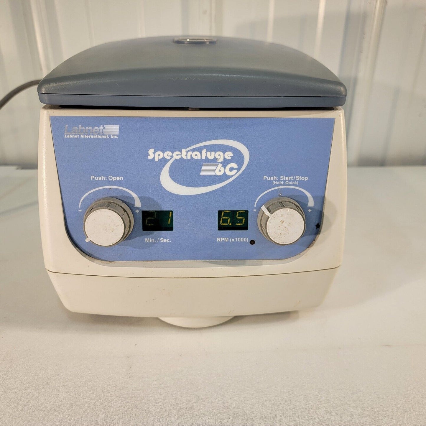 Spectrafuge 6C Compact Centrifuge Tested- Spins Up To 6500 RPM w/ Timer