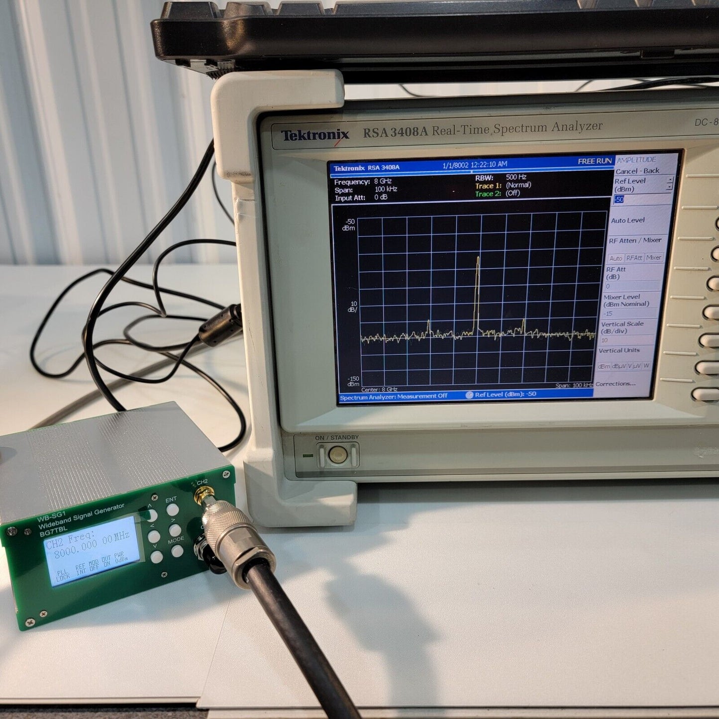 Tektronix RSA3408A Real-Time Spectrum Analyzer DC-8GHz Tested Works