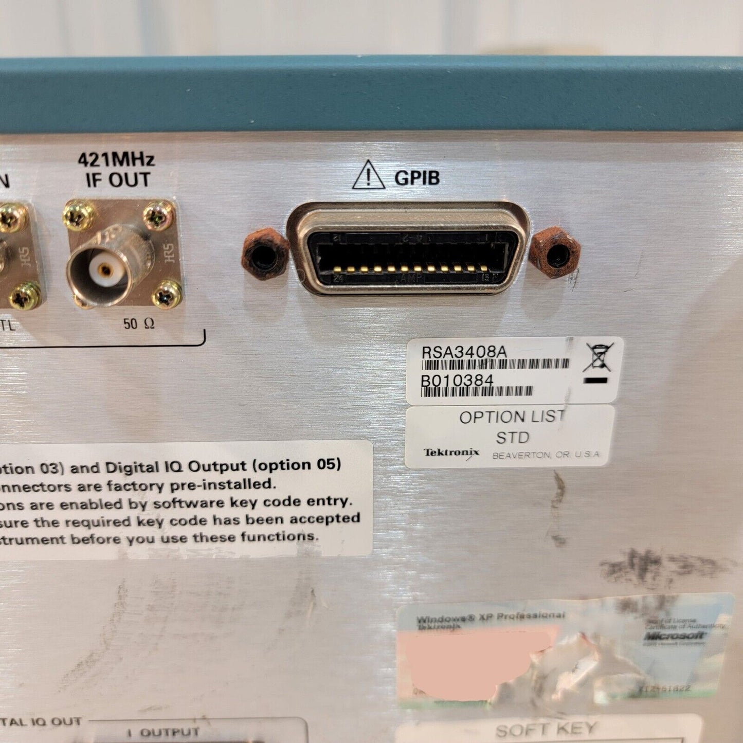 Tektronix RSA3408A Real-Time Spectrum Analyzer DC-8GHz Tested Works