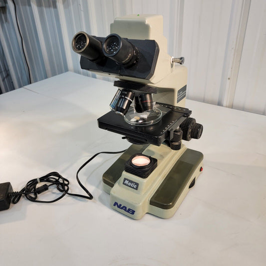 Motic NAB DMB Digital Upright Microscope 4x Objectives Built-In Camera 40x-1000x