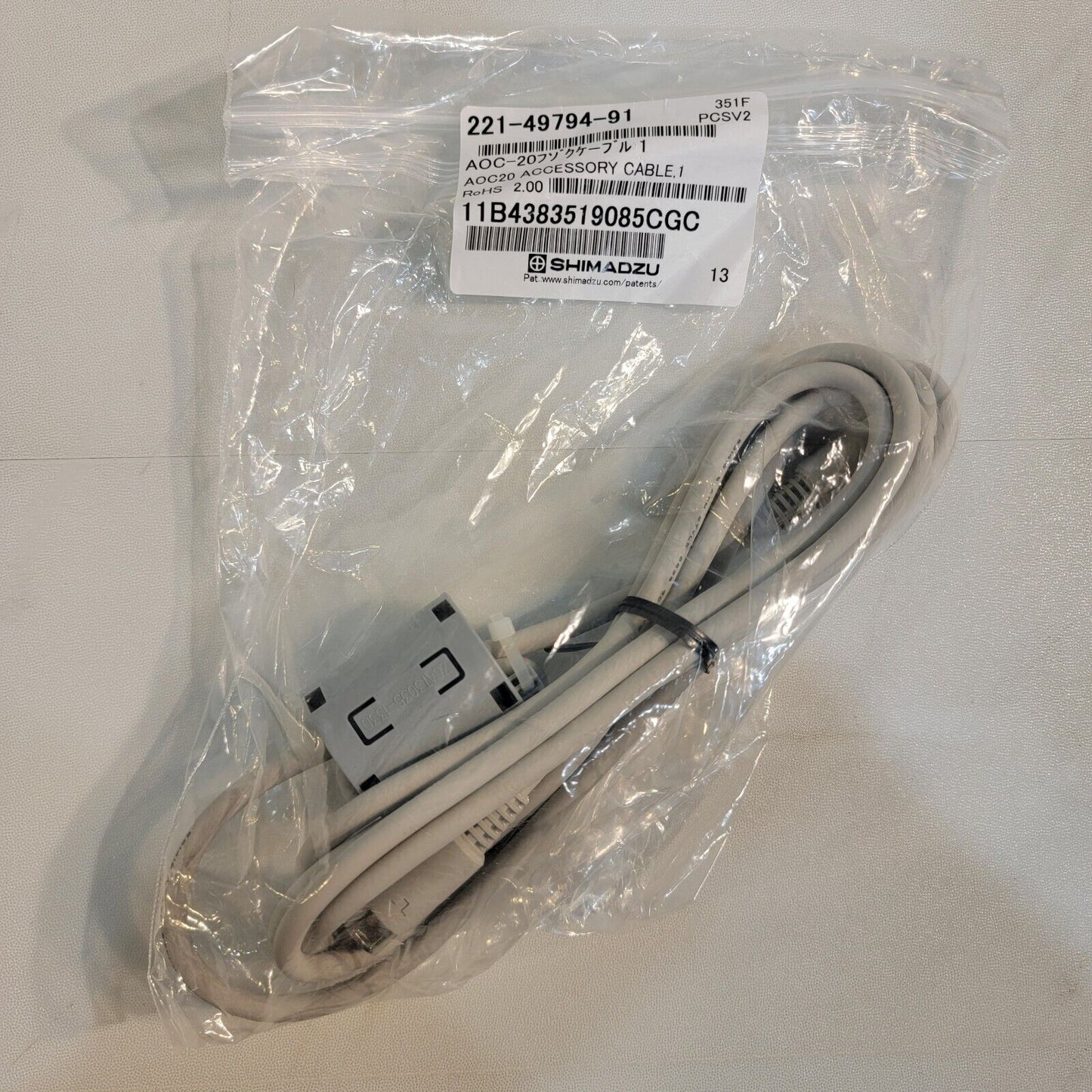 NO BAG Shimadzu 221-49794-91 AOC20 Accessory Power Supply Cable AOC-20i AOC-20s