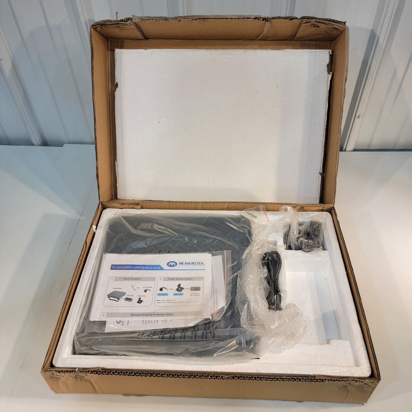 Measuretek Platform Bench Scale 200kg Missing Remote Display PS-103-200