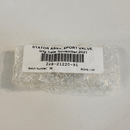 Shimadzu 228-21220-91 6-Port Valve Stator Assembly for SIL-10A/AF FCV-12AH/20AH2