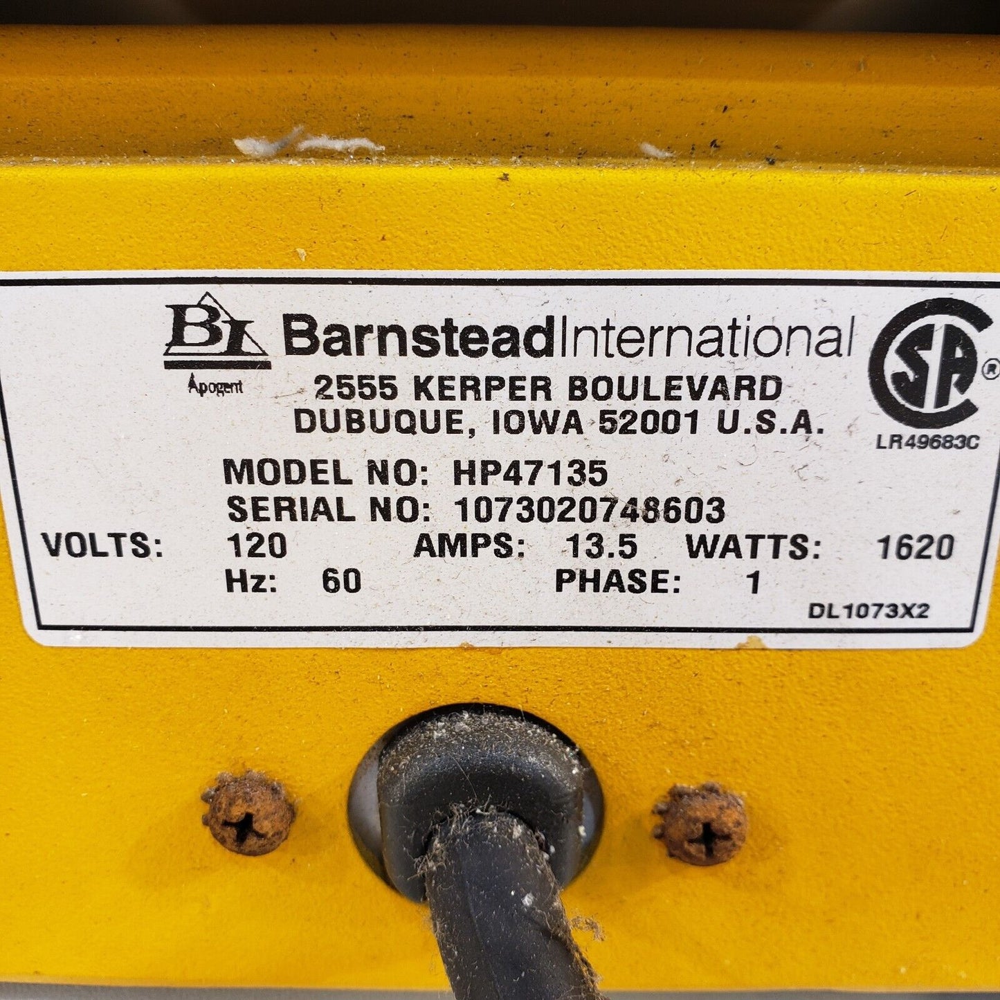 Barnstead Thermolyne Cimarec 3 HP47135 Lab Hot Plate 1620W Tested Works