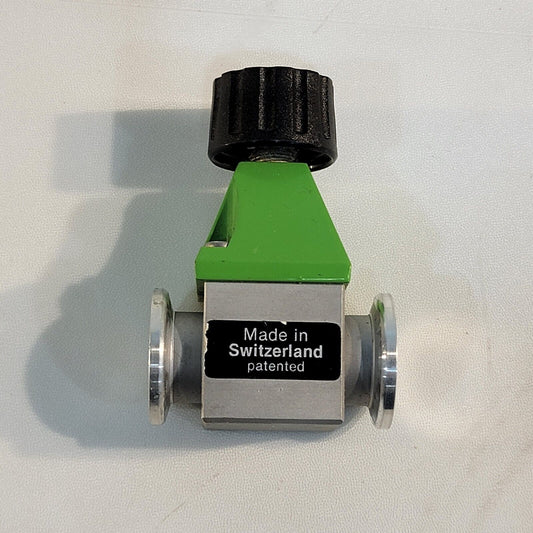 VAT F-2/92 High Vacuum Miniature Manual Turn Valve KF16 NW16 Straight