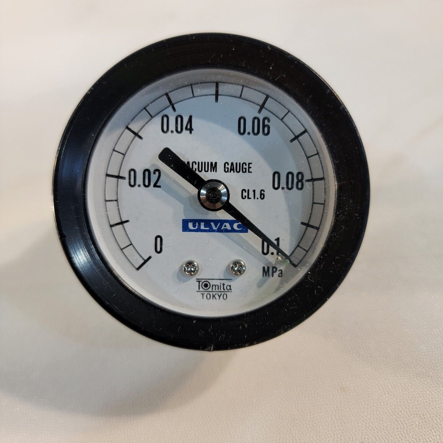 Ulvac Micropressure Vacuum Pressure Gauge 0.1 MPa - 0 Range Tomita Tokyo