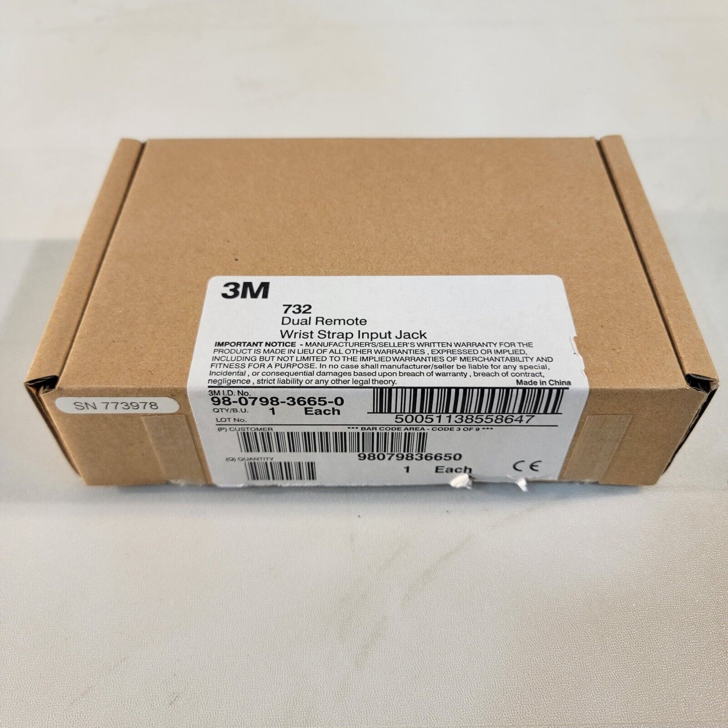 3M 732 Dual Remote ESD Wrist Strap Input Jack Kit for 724 Workstation ...