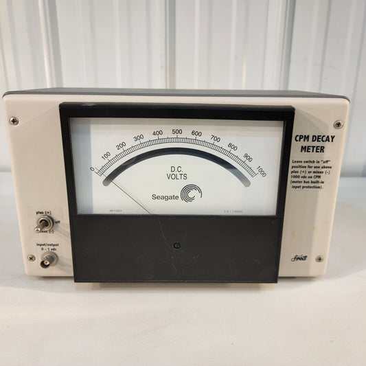 Seagate Fred CPM Charged Plate Meter Decay Monitor 1 kV DC Pass Through Passive