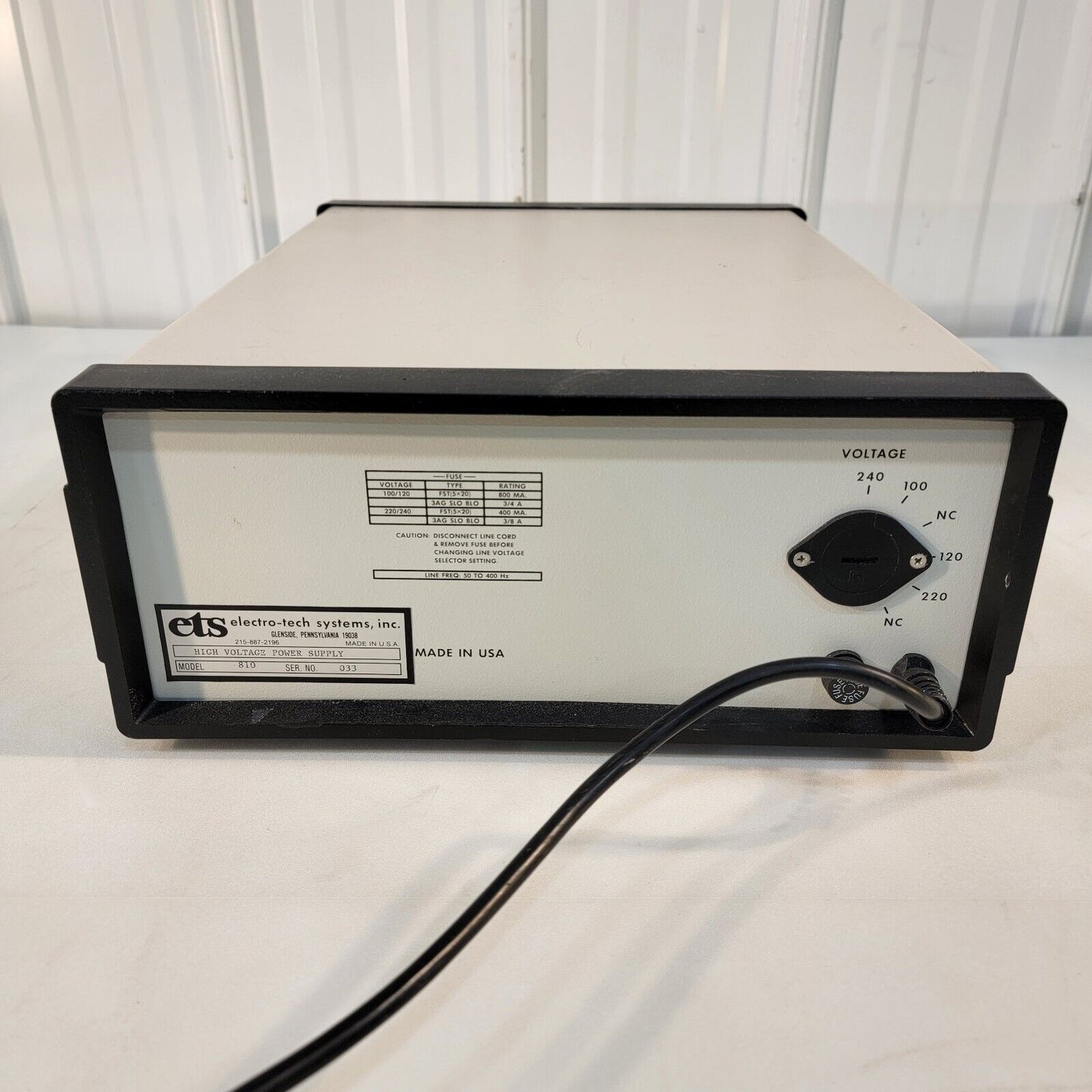 ETS 810 ESD High Voltage Power Supply ±10 kV HVPS Adjustable Output