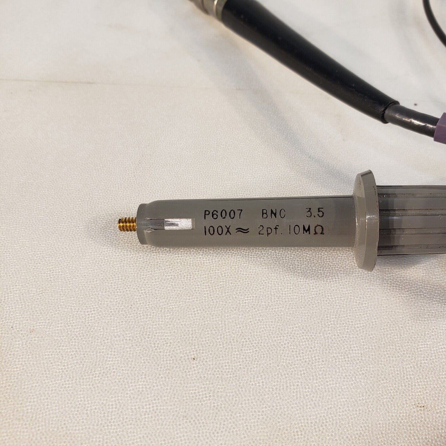 Tektronix P6007 Screw-On Oscilloscope Probe 10 Mega-ohms 2pF BNC 100X