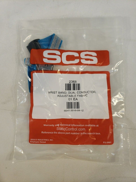 Desco 2368 SCS Grounding Wrist Band, Dual Conductor ESD Electrostatic Safety