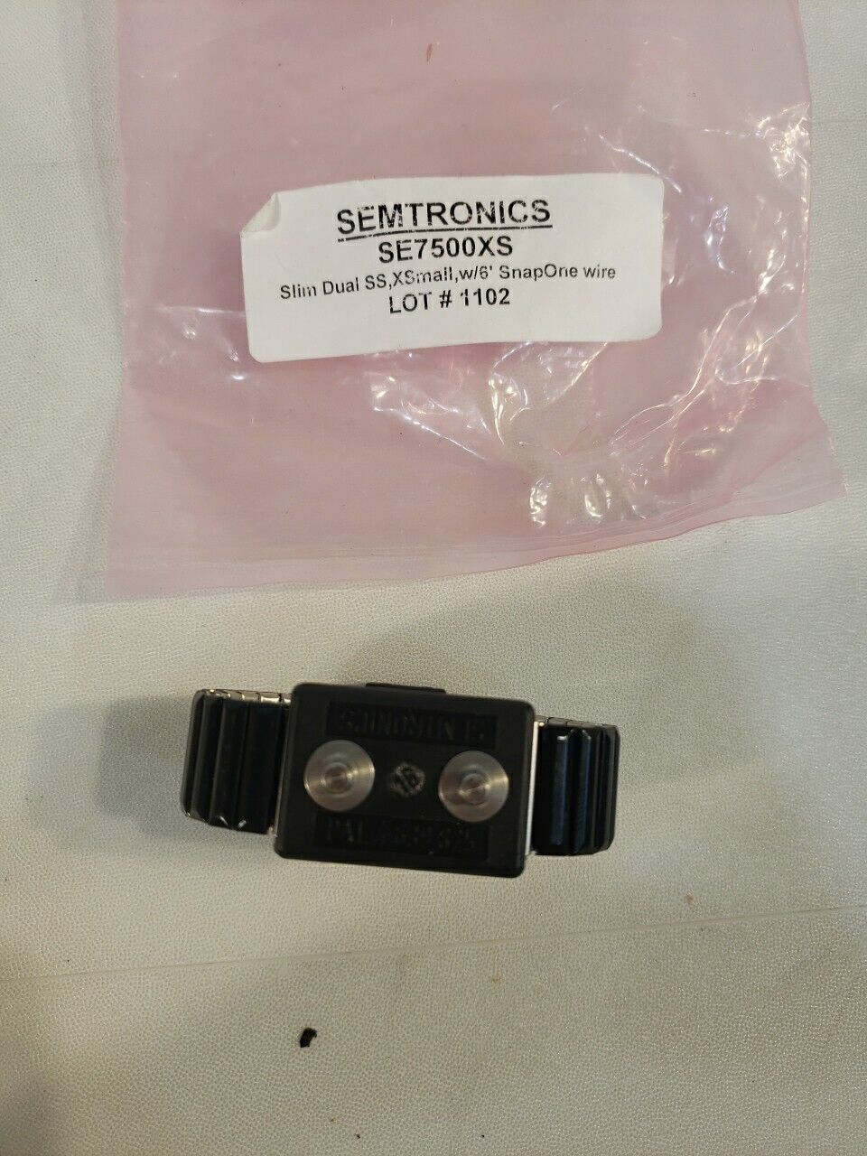 Semtronics SE7500XS Slim Dual SS XSmall Electrostatic Discharge Wrist Band ESD