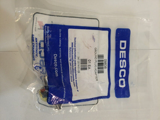 Desco 09838 Ground Plug Adapter ESD Safety Electrostatic Discharge