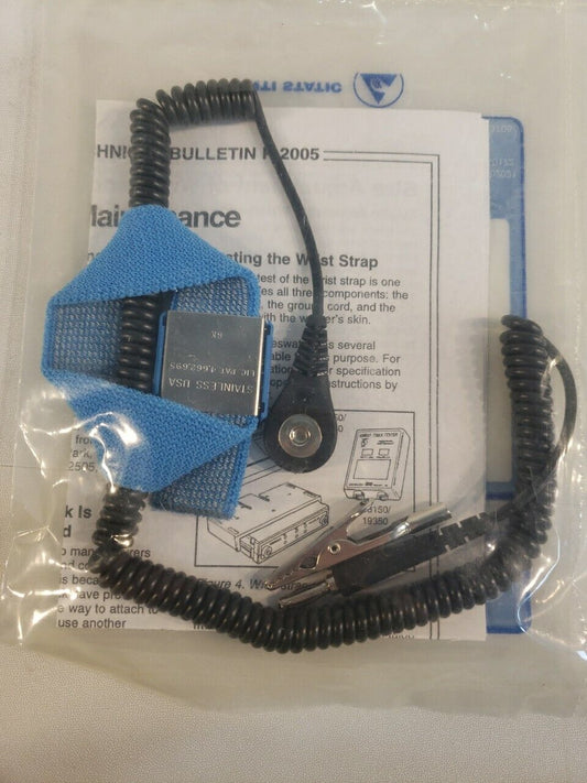 Desco 09070 Grounding Wrist Strap Elastic Adjustable 6ft Cord ESD Safety