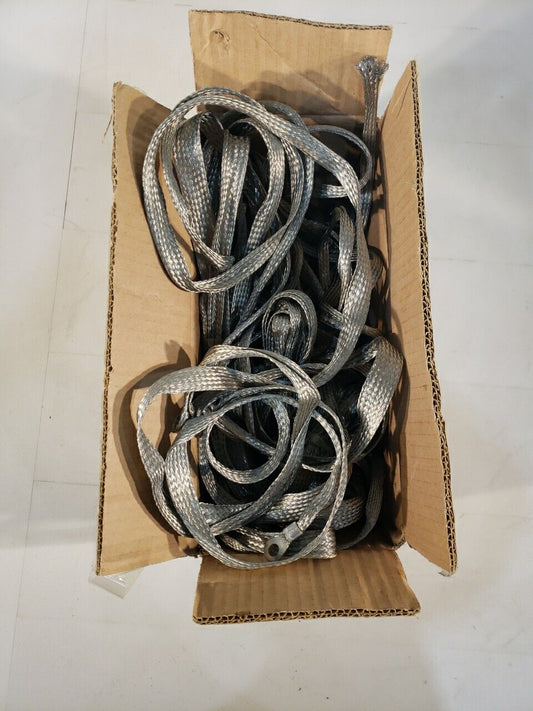 Aluminum Braided Grounding Cable Strap Electrostatic ESD Safety Lot Of 17