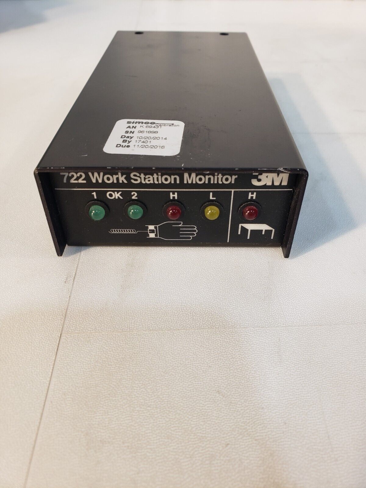 3M 722 ESD Work Station Monitor Electrostatic Discharge