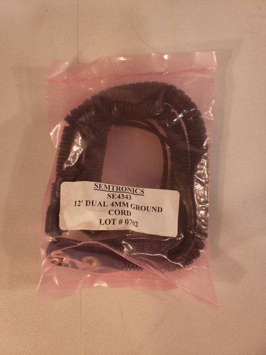 Semtronics SE4343 12ft Dual 4mm Ground Cord