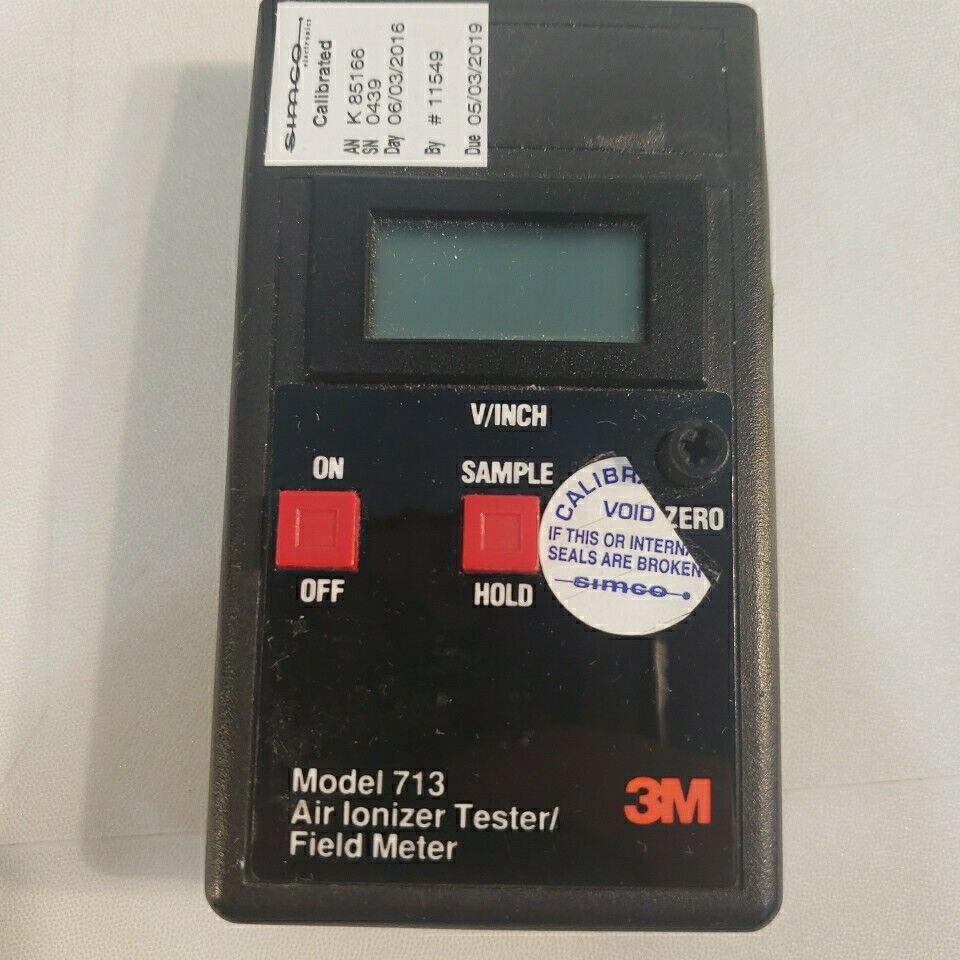 3M 713 Air Ionizer Tester Field Meter Electrostatic Discharge ESD Safety