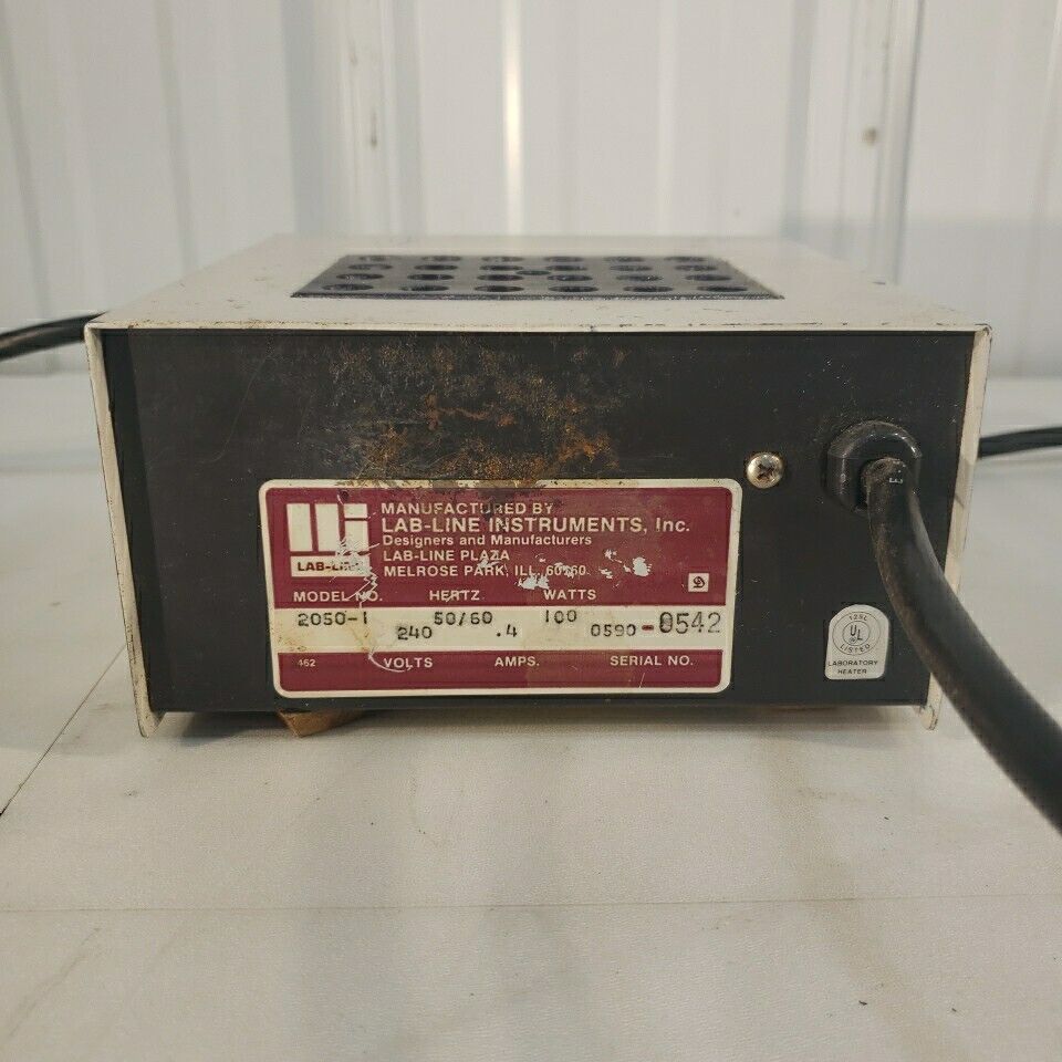 Lab Line 259 Lab Line 2050-1 Multi-Blok Heater Dry Bath Incubator Laboratory 100W ...