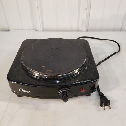 Oster Table Electric Stove 1 Burner Model CKSTSB 100-B Black Hot Plate