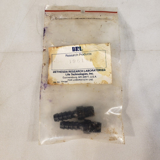 Pack Of Two BRL Life Technologies 10476B Pressure Tube Hose Connector