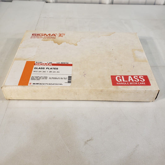 Sigma Aldrich G-1151 One Set 16.5cm x 28cm Glass Plates Wide