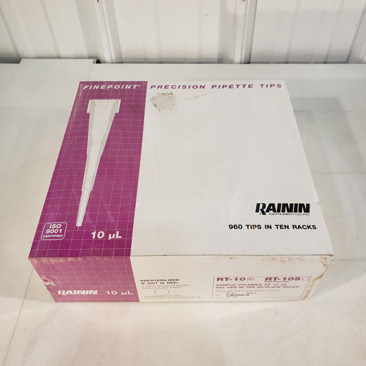 RAININ RT-10 10uL Precision Pipette Tips Pack Of 960 New Old Stock NOS