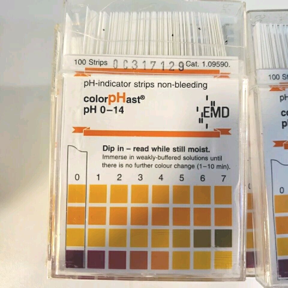 LOT Of 19 ColorPHast Baxter PH Indicator Strips Non-bleeding 0-14 PH 100/pack