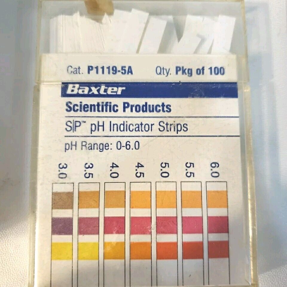 LOT Of 19 ColorPHast Baxter PH Indicator Strips Non-bleeding 0-14 PH 100/pack