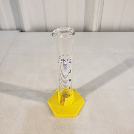 Tekk 20025-H Graduated Cylinder 25mL TD 20 Degree Celsius