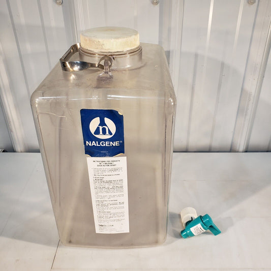 Nalgene 8-0400-07 HDPE 5 Gallon 20L Carboy With Spigot High Density Polyethylene