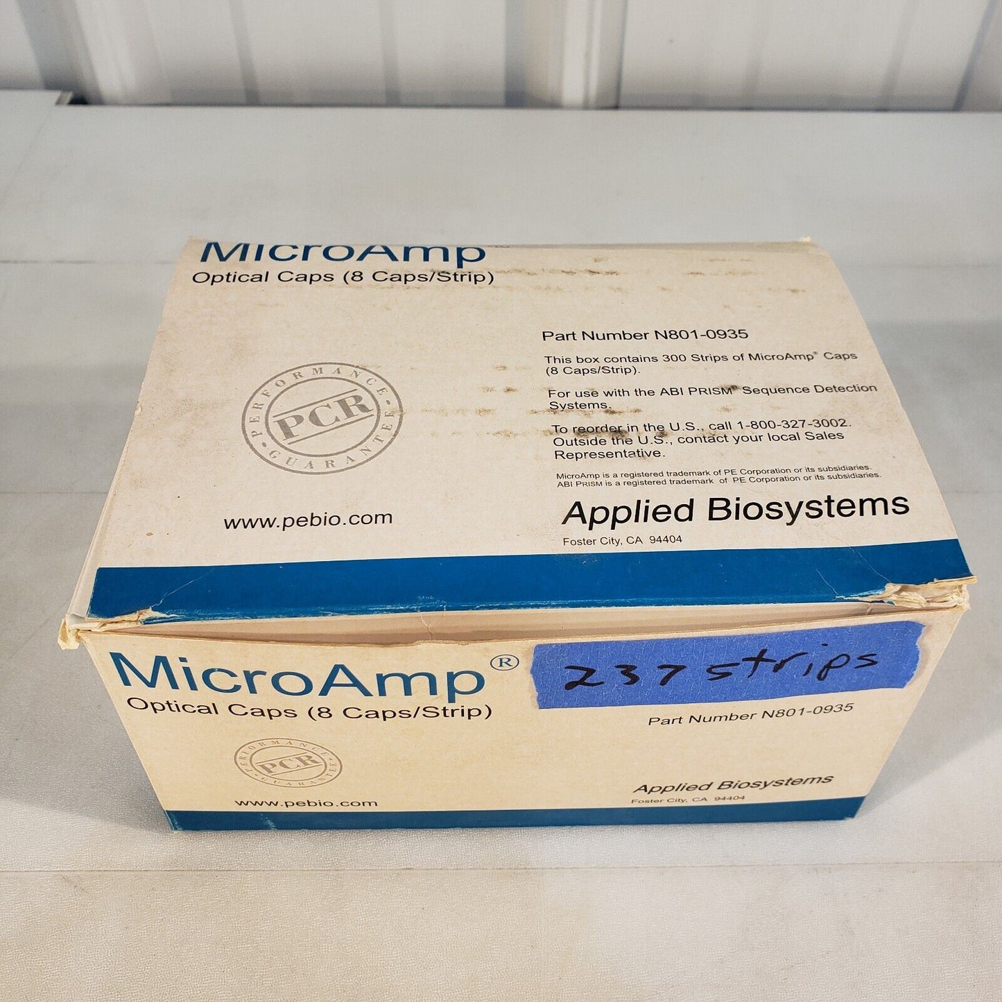 Applied Biosystems N801-0936 MicroAmp Optical Caps 237 Strips