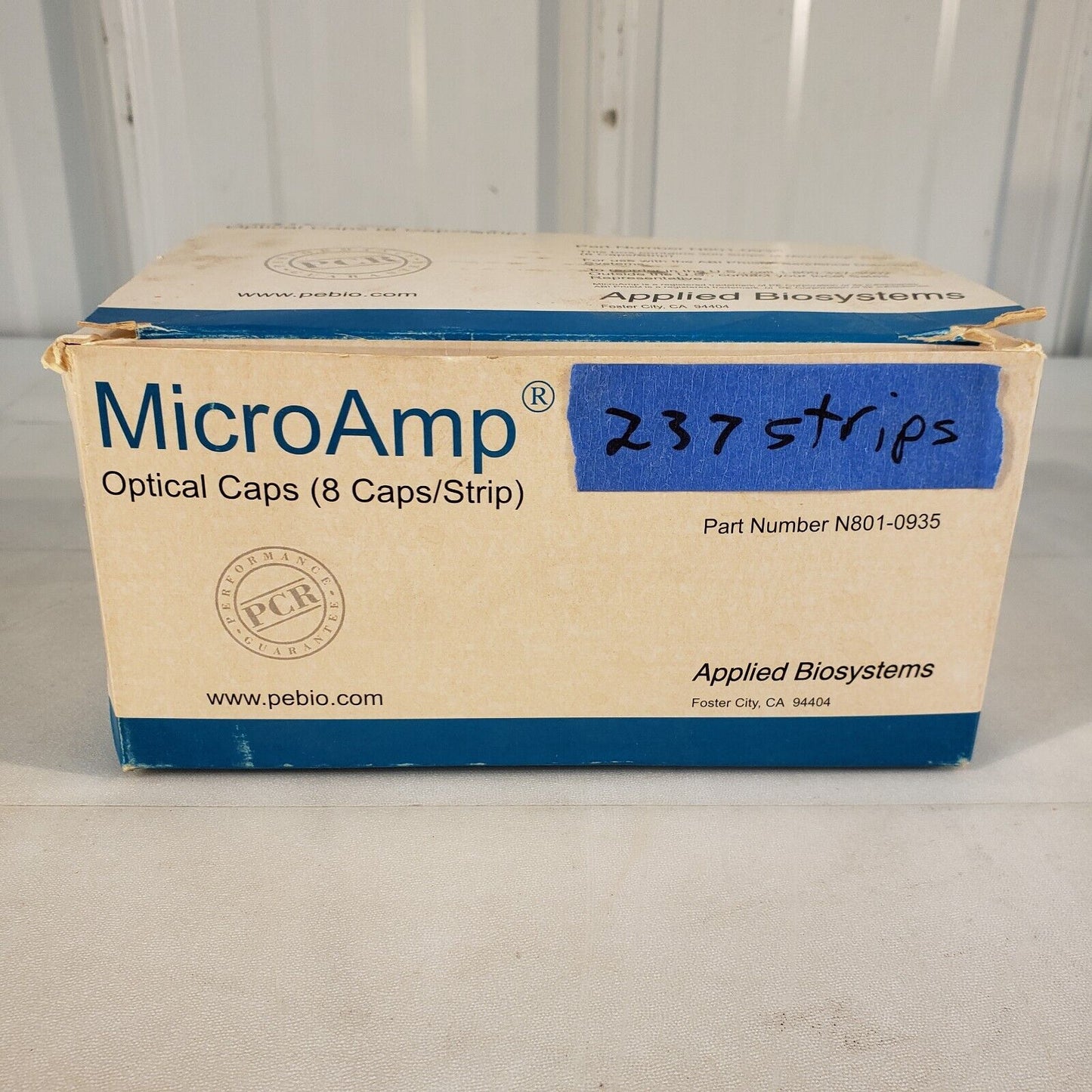 Applied Biosystems N801-0936 MicroAmp Optical Caps 237 Strips