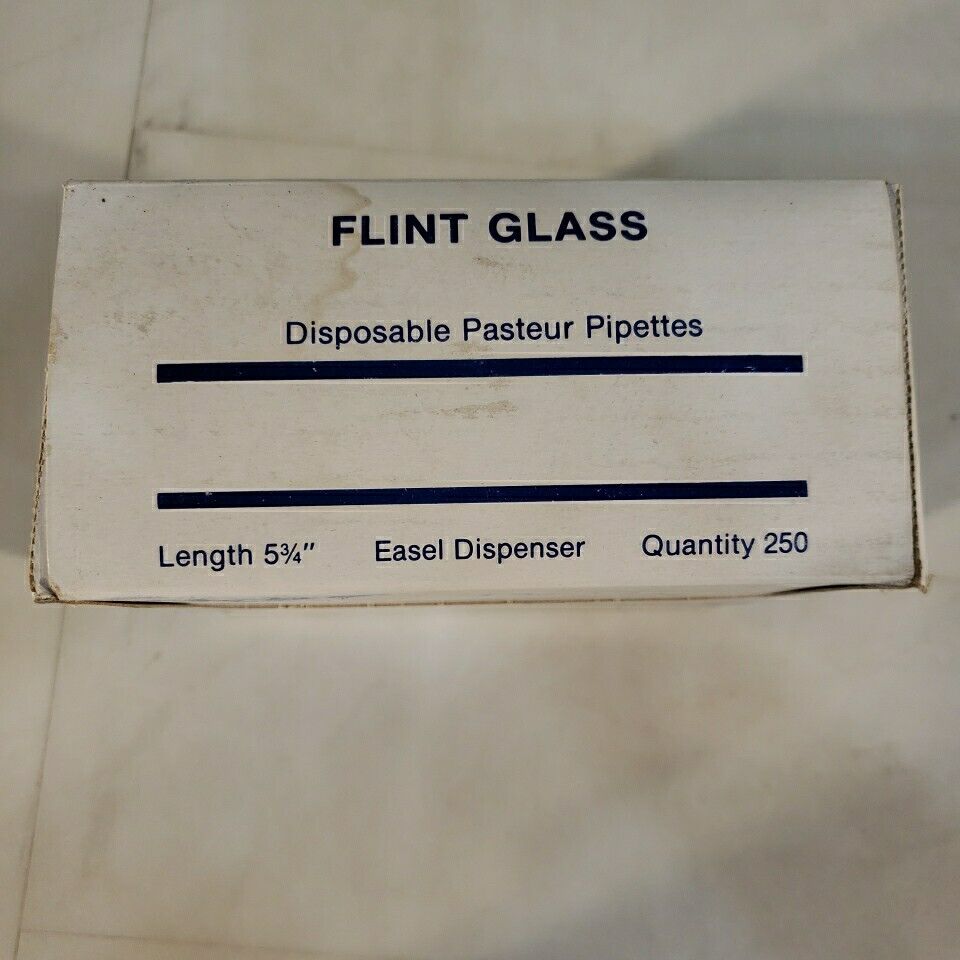 Flint Glass Disposable Pasteur Pipettes Easel Dispenser 5.75" ~250/box