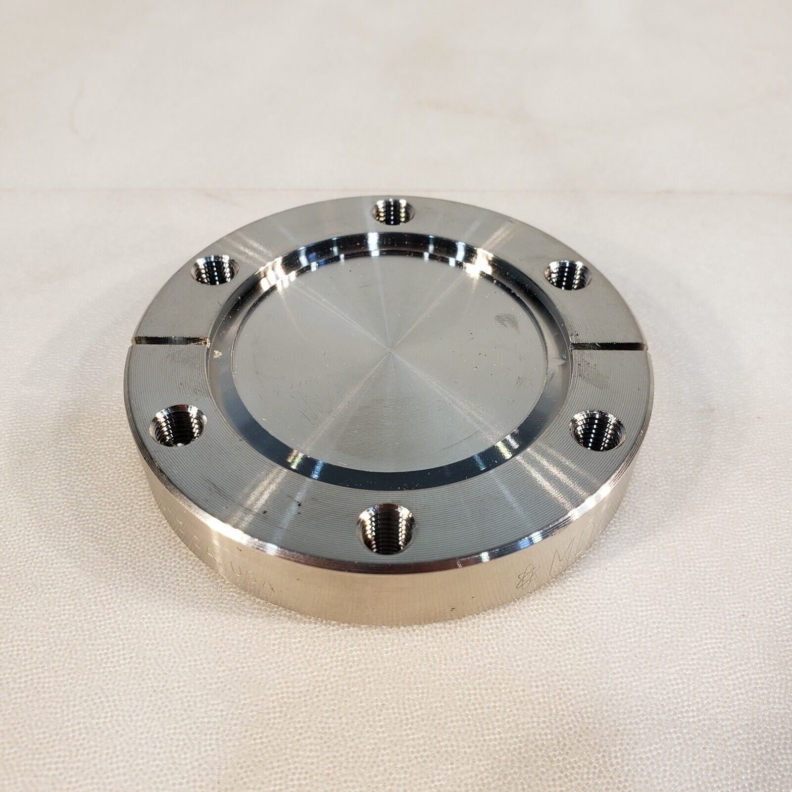MDC 2.75" DN35CF Tapped Hole Blank High Vacuum Stainless Steel Conflat ...