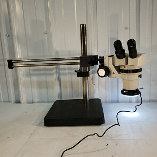 Olympus VMZ 1-4x Stereo Scope Table Stand Mount Adjustable 10x Eyepieces W/light