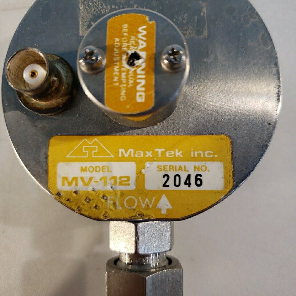 MaxTek MV-112 Piezoelectric Precision Gas Leak Flow Valve 1/4